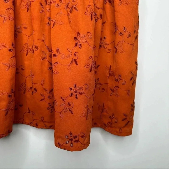 Torrid Orange Floral Peplum Top - Picture 5 of 9
